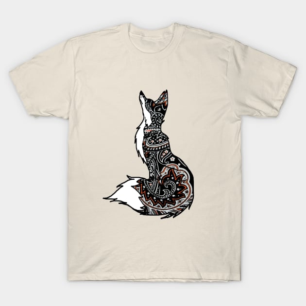 The Paisley Fox T-Shirt by woodnsheep